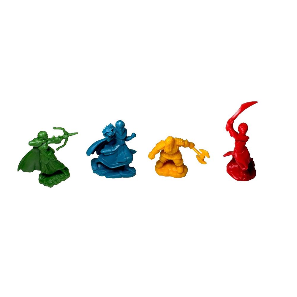 Dungeons & Dragons Adventure Begins Board Game 4 Mini Figures Replacement Pieces